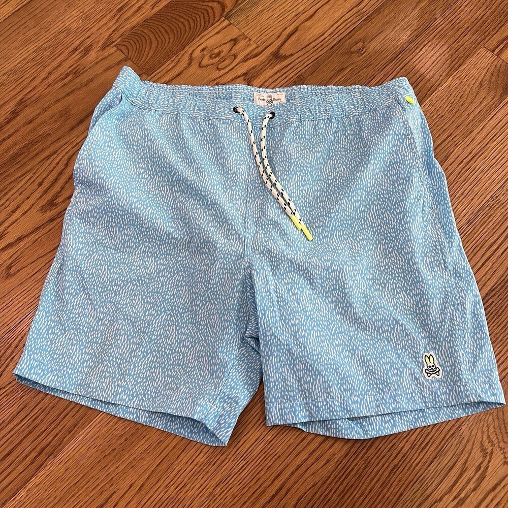 Men’s Psycho Bunny Shorts Swim Trunks Size XL AOP
